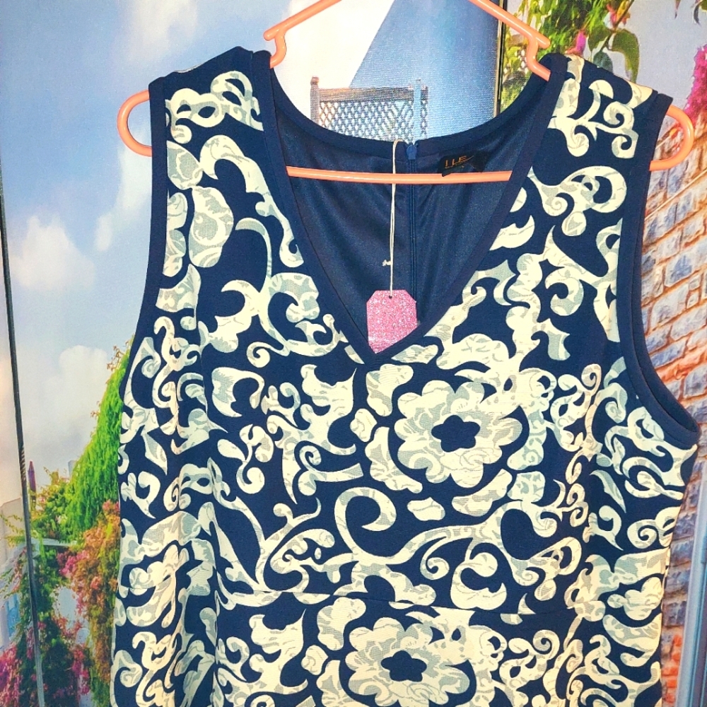ILE Tank Dress Scallop Designs - Picture 4 of 7